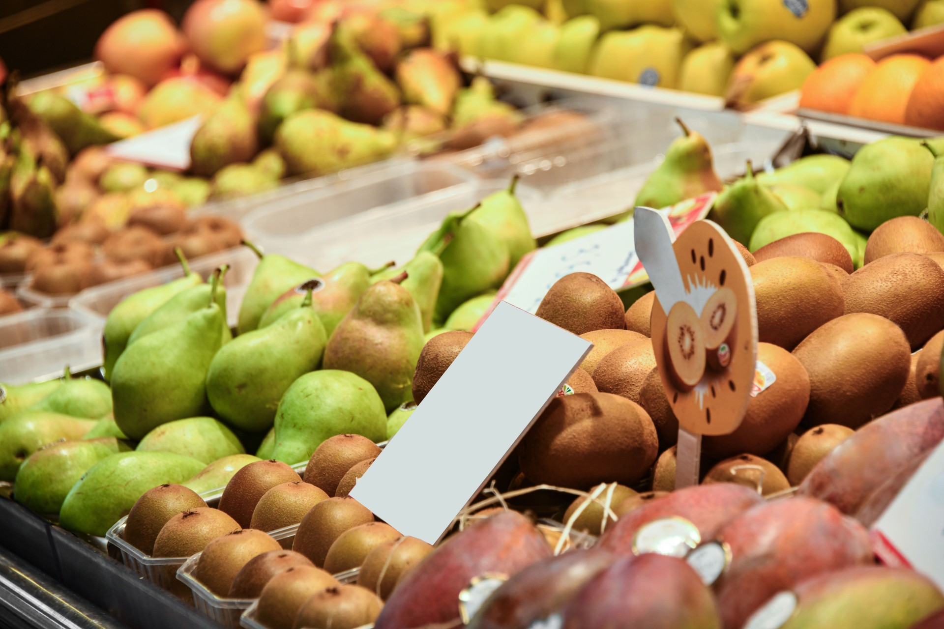 Close up of Organic Juicy Fruit on a Street Market Stall